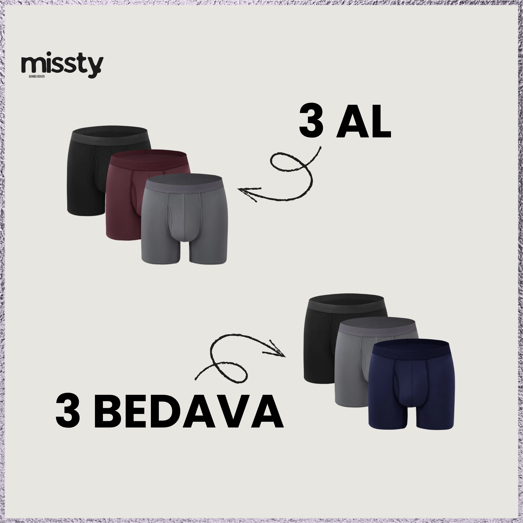 Missty Yeni Nesil Bambu Boxer