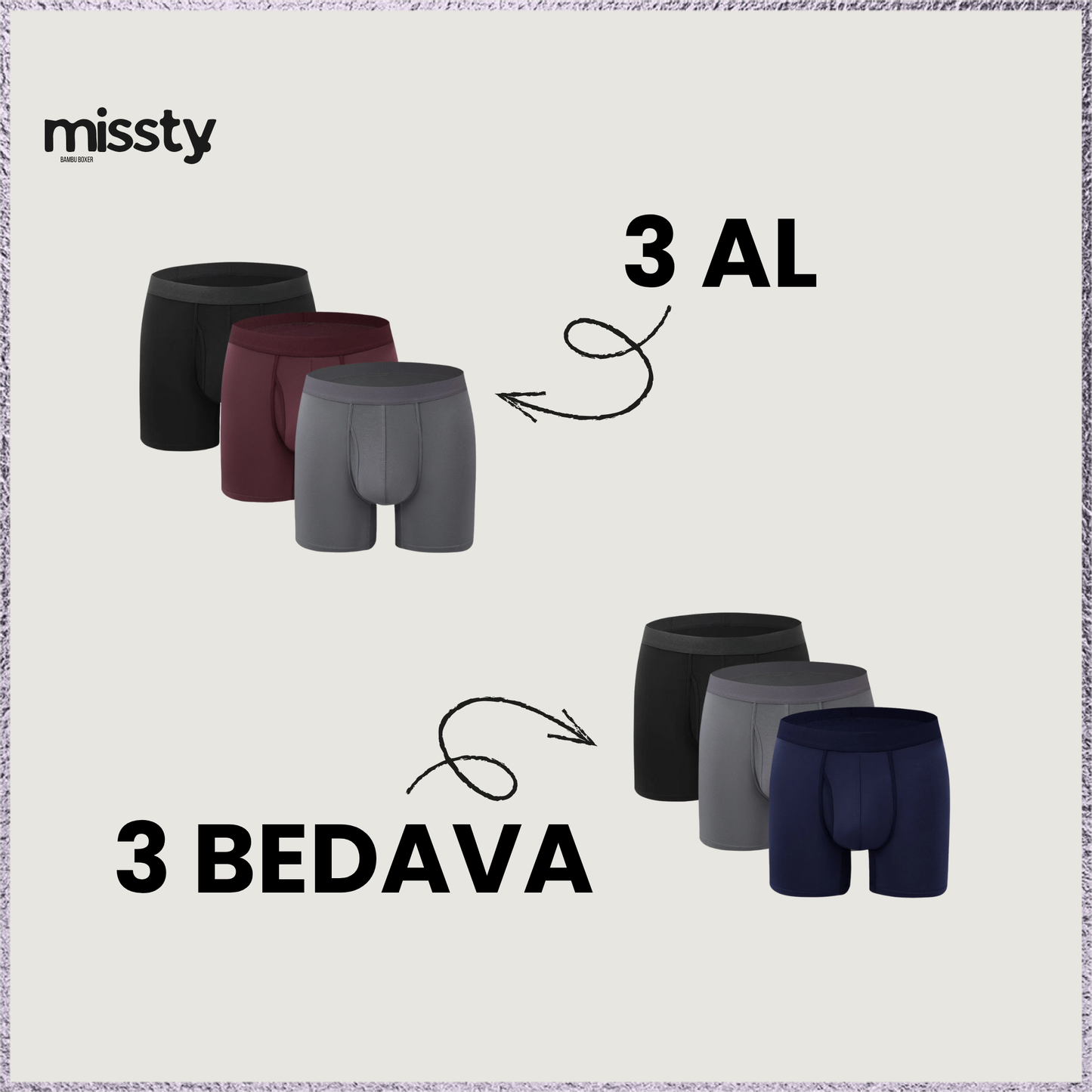 Missty Yeni Nesil Bambu Boxer